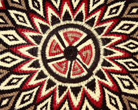 Colorful Geometric Basket #5948