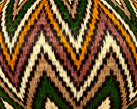 Colorful Geometric Basket #6181