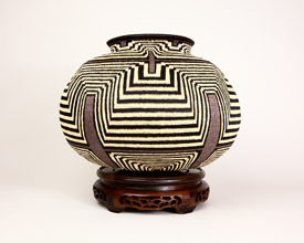 Colorful Geometric Basket #6323