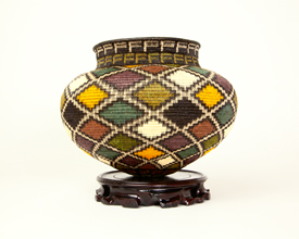 Colorful Geometric Basket #6644