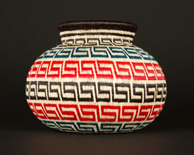 Colorful Geometric Basket #7155