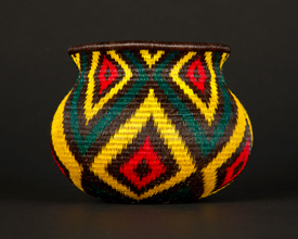 Colorful Geometric Basket #7165