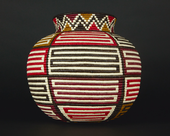 Colorful Geometric Basket #7398