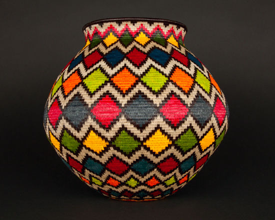 Colorful Geometric Basket #7566