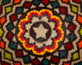 Colorful Geometric Basket #7566