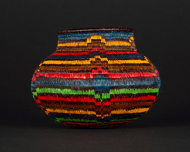 Colorful Geometric Basket #7719