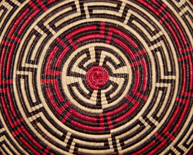 Colorful Geometric Basket #9478