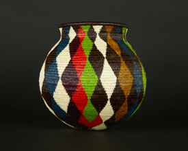 Colorful Geometric Basket #9801
