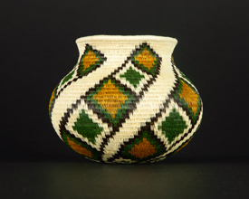 Colorful Geometric Basket #9825